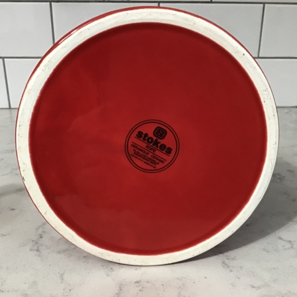 STOKES Ceramic Red Pitcher Jug Rope Design - Picture 7 of 8